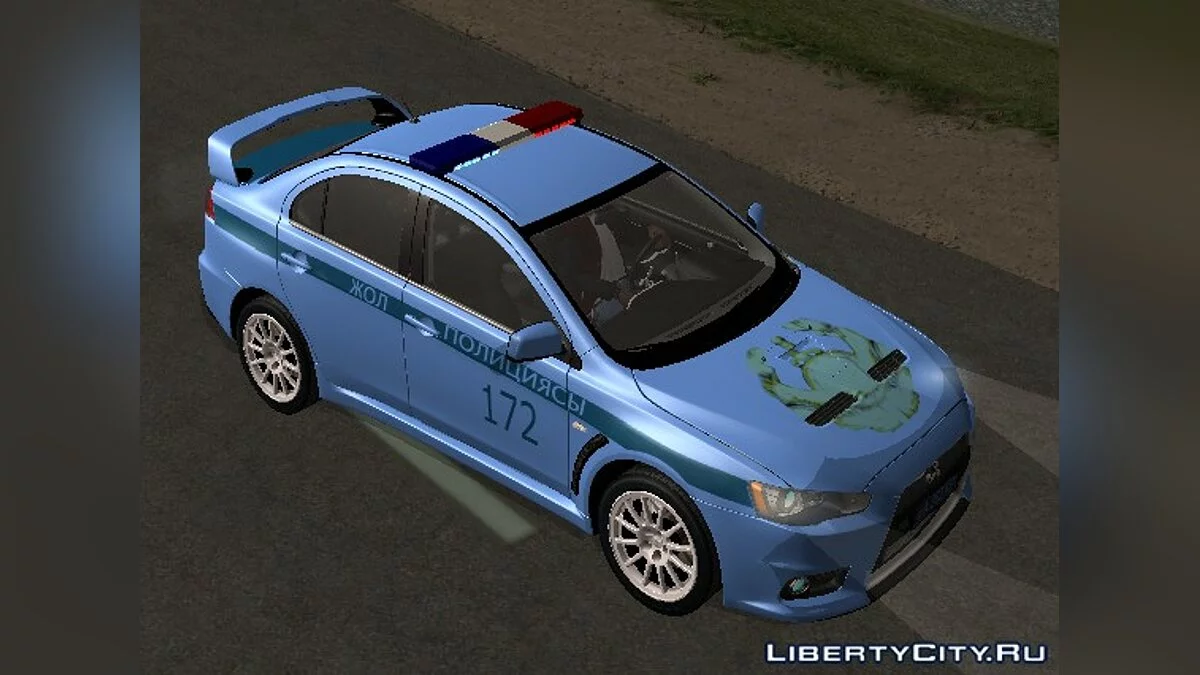 Mitsubishi Lancer Evolution X Казахстанская Полиция v2.0 / GTA San Andreas