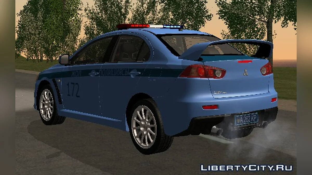 Mitsubishi Lancer Evolution X Казахстанская Полиция v2.0 / GTA San Andreas