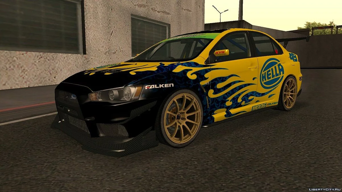 Mitsubishi Lancer Evolution X Gymkhana / GTA San Andreas