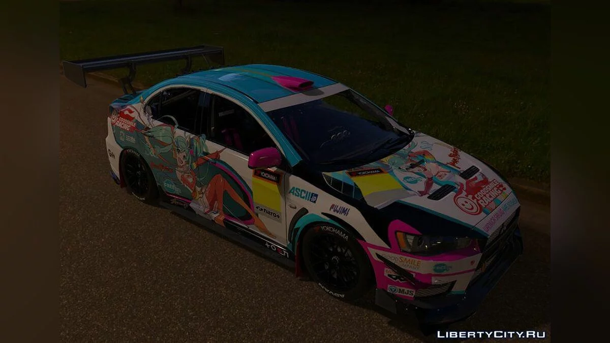 2008 Mitsubishi Lancer Evolution X With Racing Miku 2016 Itasha / GTA San Andreas