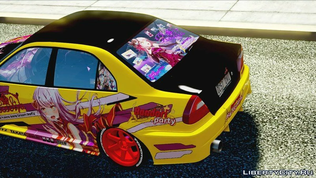 1999 Mitsubishi Lancer Evolution VI GSR With BanG Dream! Itasha / GTA San Andreas