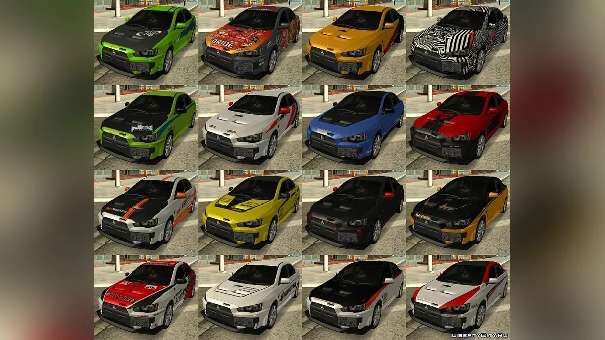 2012 Mitsubishi Lancer Evolution X FQ-400 [Tunable] / GTA San Andreas