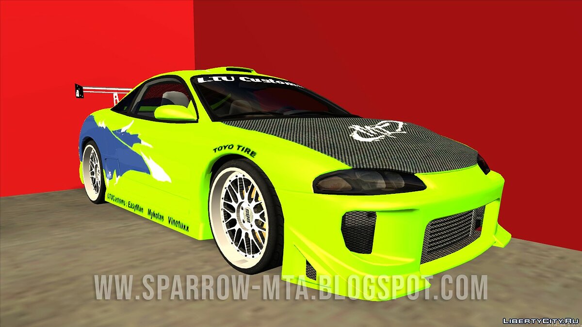 Скачать Mitsubishi Eclipse для GTA San Andreas