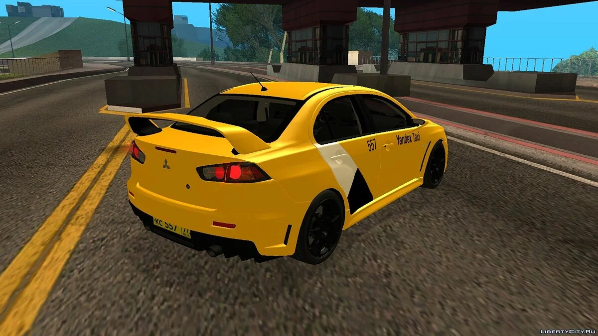 Mitsubishi Lancer Evolution 10 “Yandex Taxi” (Yellow) / GTA San Andreas
