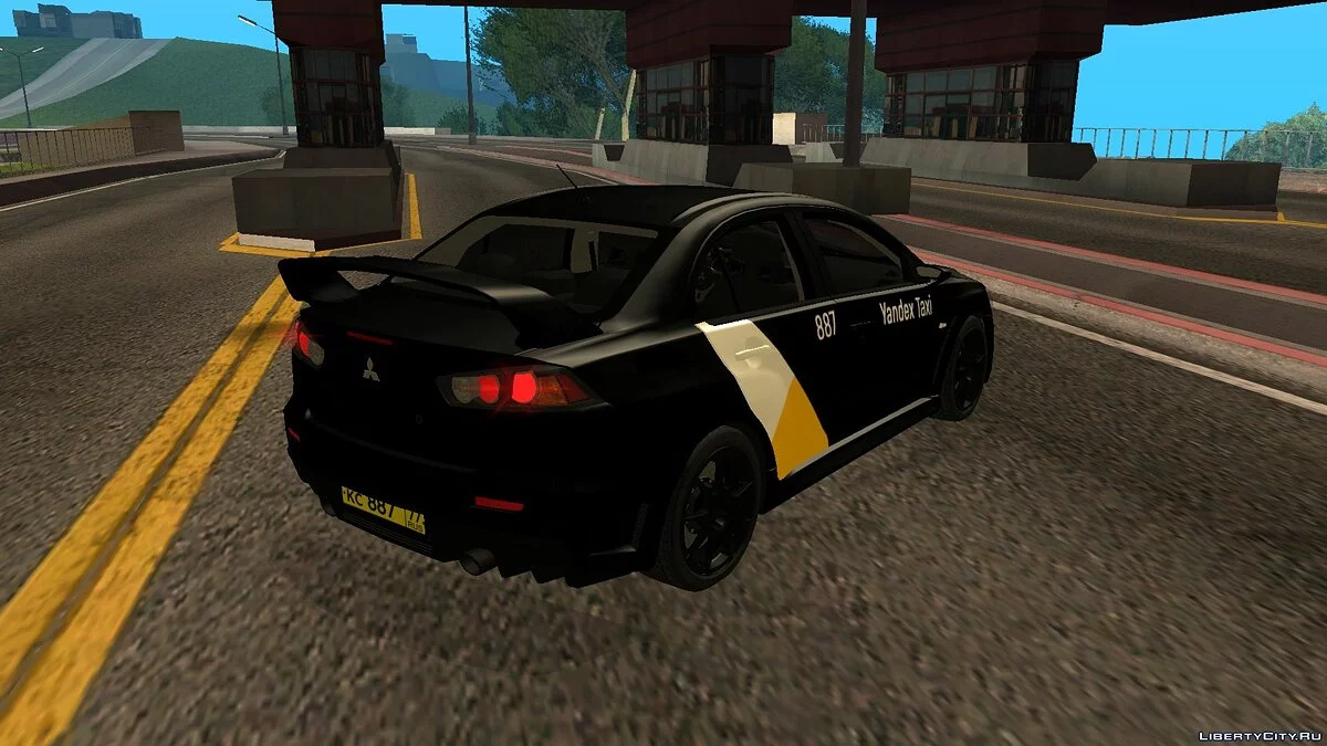 Mitsubishi Lancer Evolution 10 “Yandex Taxi” (Black) / GTA San Andreas