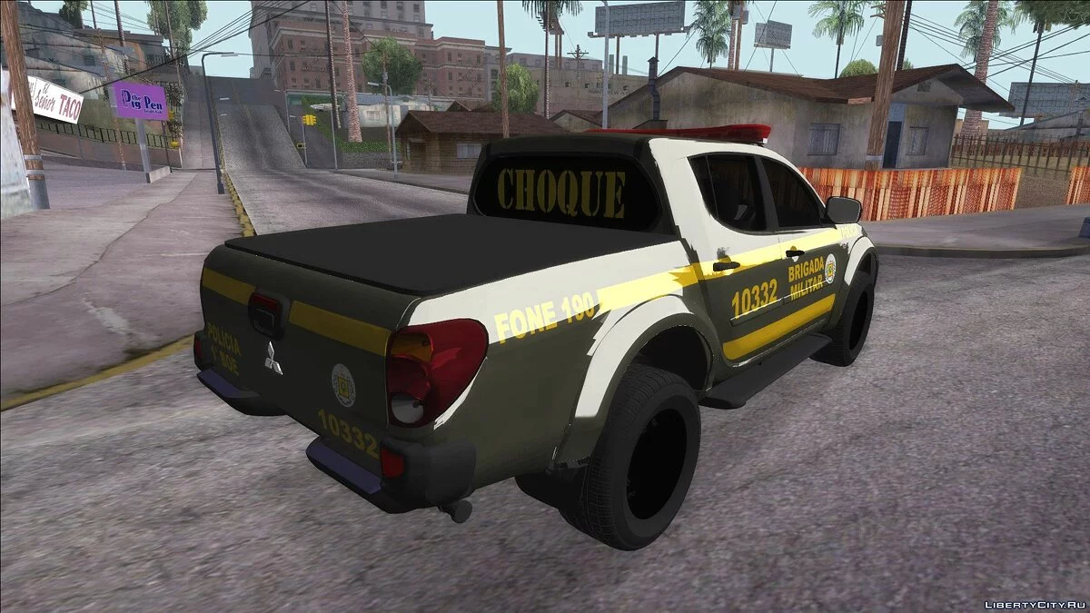 Mitsubishi L200 Brazilian Police (CHOQUE) / GTA San Andreas
