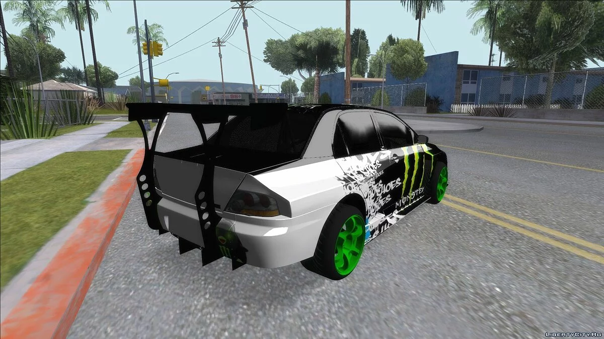 Mitsubishi Lancer Evo 9 Monster Energy / GTA San Andreas