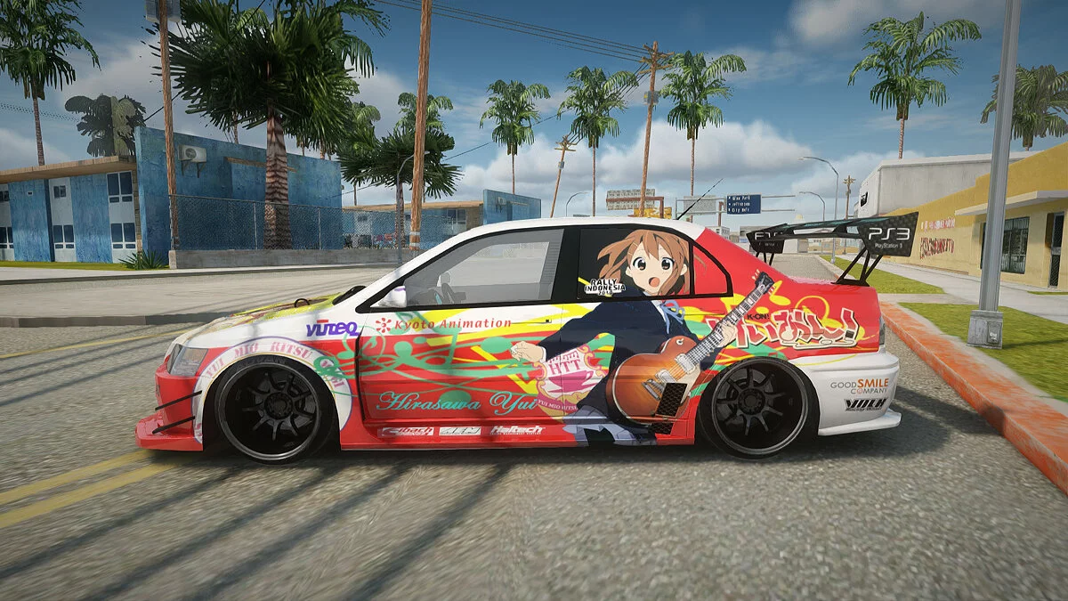 Mitsubishi Lancer Evo IX Hirasawa Yui K-ON Itash / GTA San Andreas