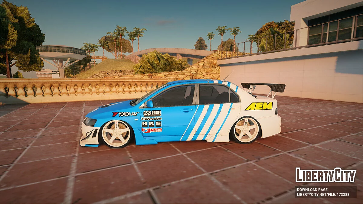 Mitsubishi Lancer Turkis Drift Aem / GTA San Andreas
