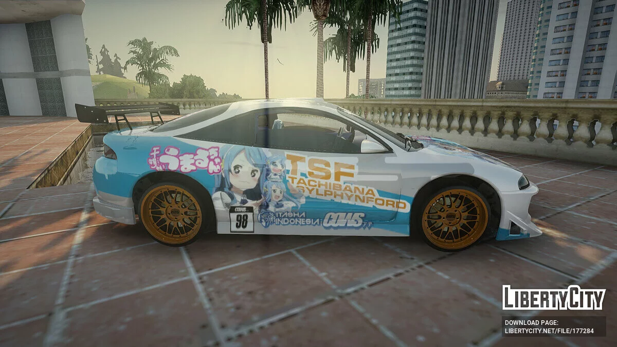 Mitsubishi Eclipse Tachibana Sylphynford Itasha / GTA San Andreas