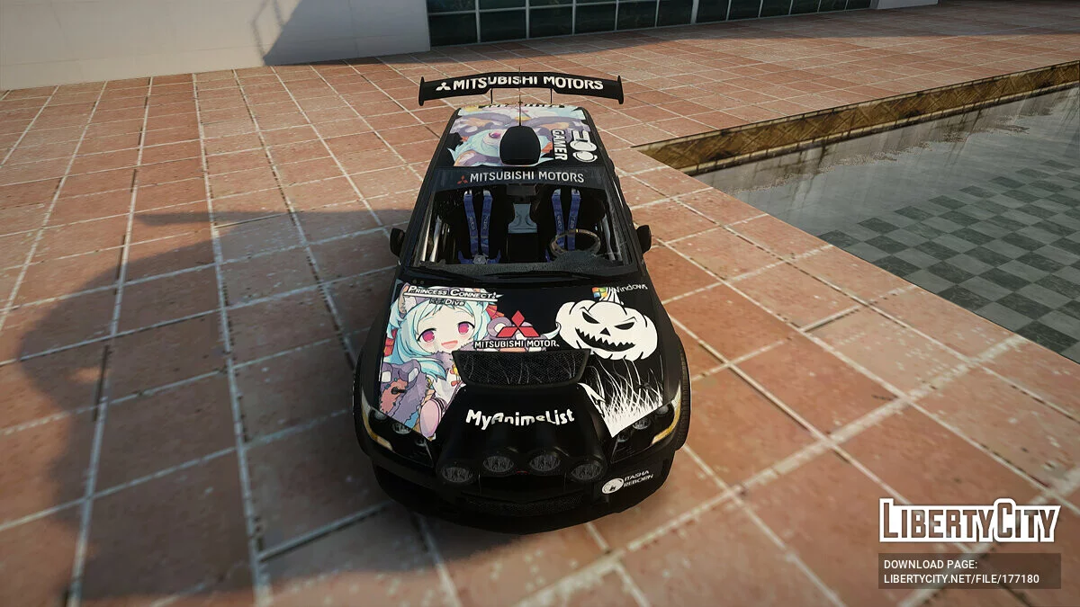 Mitsubishi Lancer Evo IX Itasha Izumi Miyako / GTA San Andreas