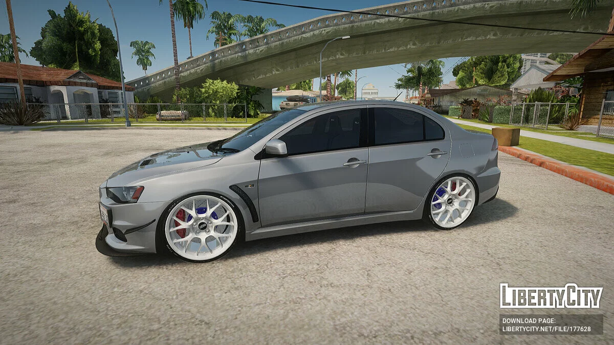 Mitsubishi Lancer Evolution X GSR + тюнинг / GTA San Andreas