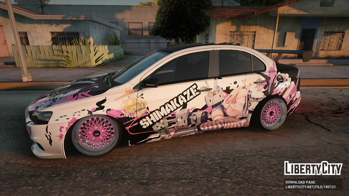Mitsubishi Lancer Evo X Shimakaze Kai Itasha / GTA San Andreas