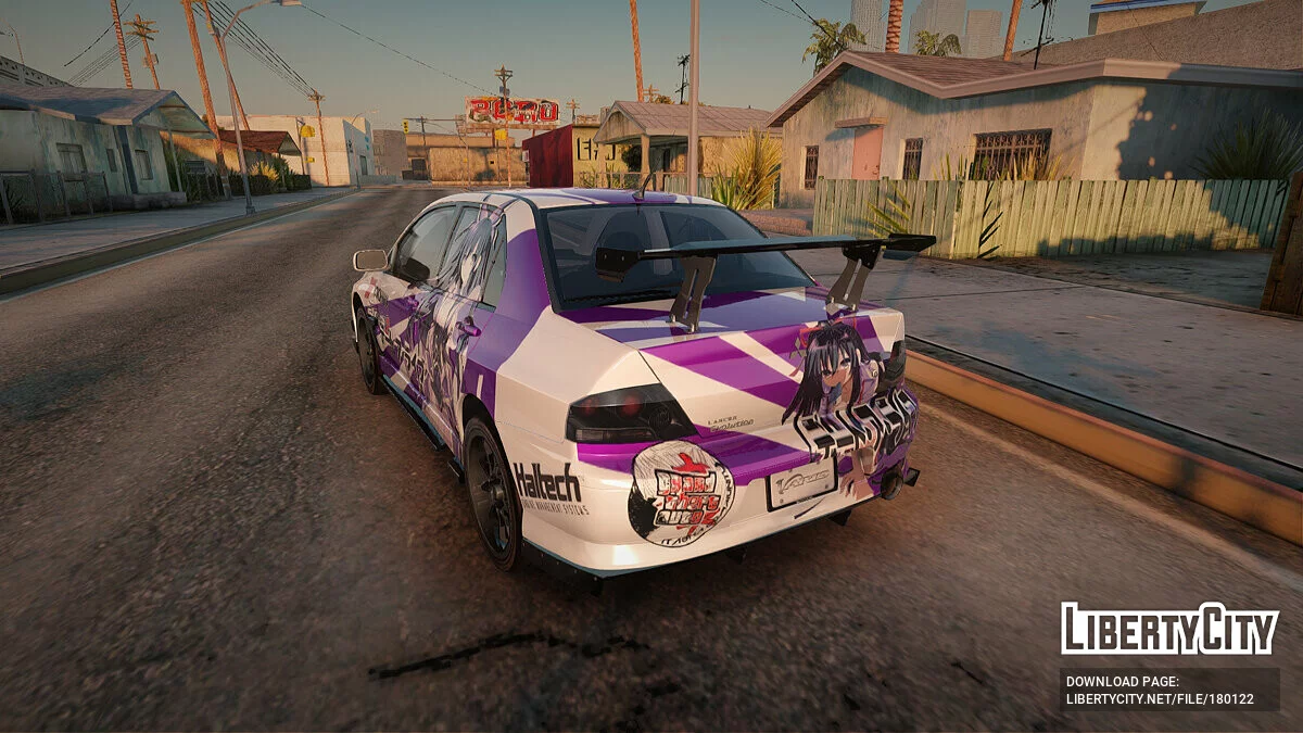 Mitsubishi Lancer Evolution VIII Yatogami Itasha / GTA San Andreas