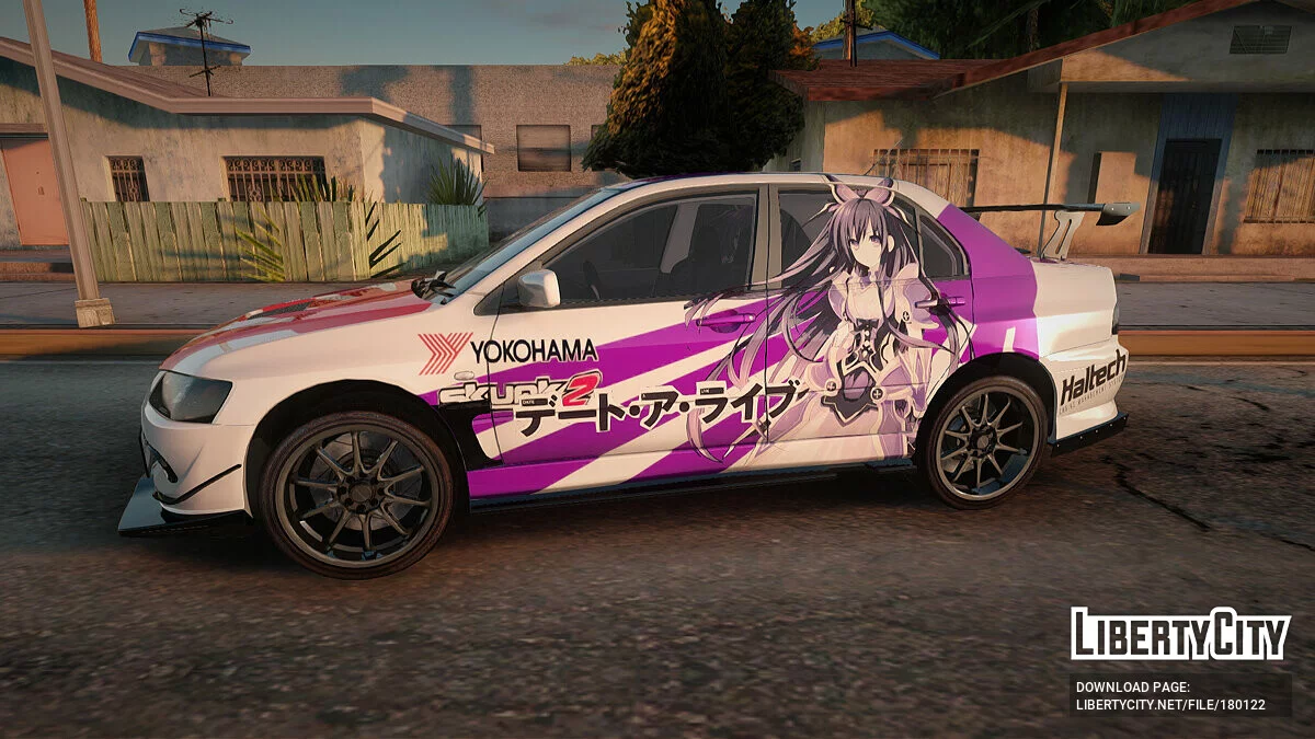 Mitsubishi Lancer Evolution VIII Yatogami Itasha / GTA San Andreas