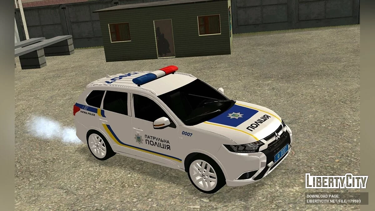 Mitsubishi Outlander Патрульная полиция Украины / GTA San Andreas