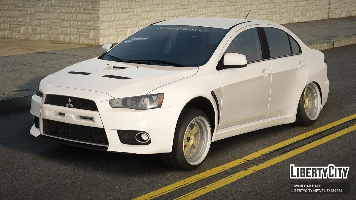 Mitsubishi Lancer Evo X Ganglow / GTA San Andreas
