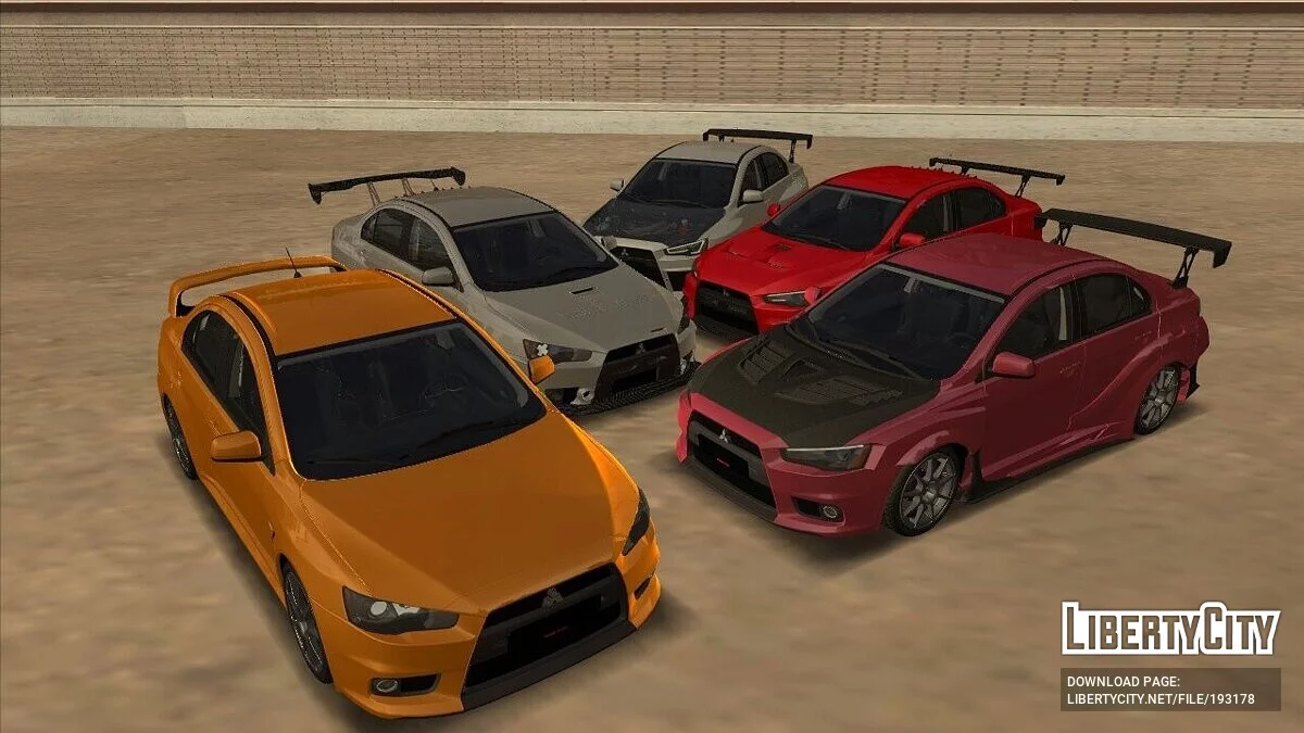 Mitsubishi Lancer X + CCD / GTA San Andreas