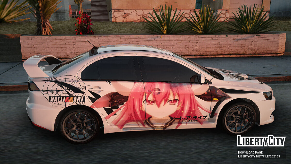 Скачать Mitsubishi Lancer Evolution X Date A Live для GTA San Andreas