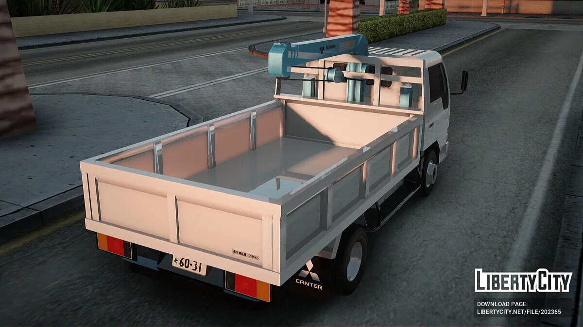Mitsubishi Fuso Canter 1989 с краном / GTA San Andreas