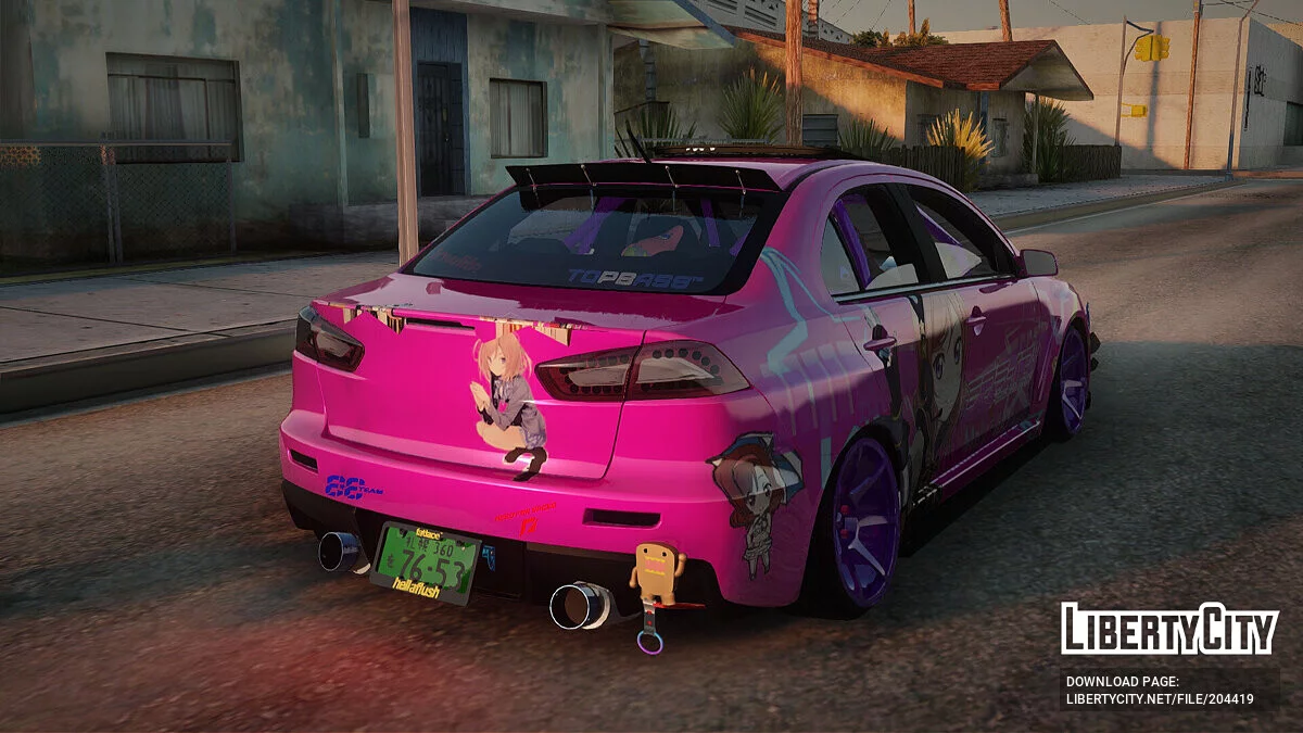 Mitsubishi Lancer Evolution X Hellaflush / GTA San Andreas