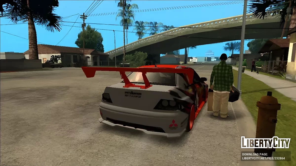 Mitsubishi Lancer EVO IX Itasha Simple Dxd / GTA San Andreas