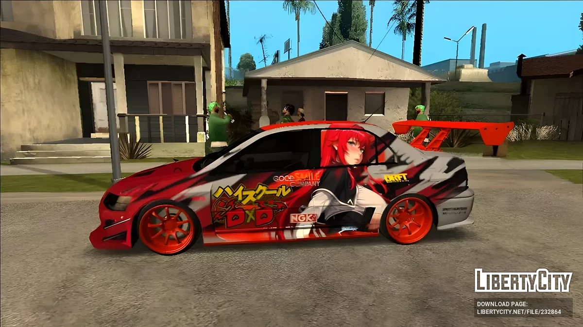 Mitsubishi Lancer EVO IX Itasha Simple Dxd / GTA San Andreas