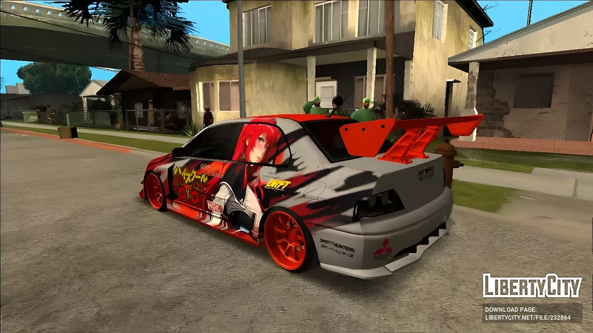 Mitsubishi Lancer EVO IX Itasha Simple Dxd / GTA San Andreas