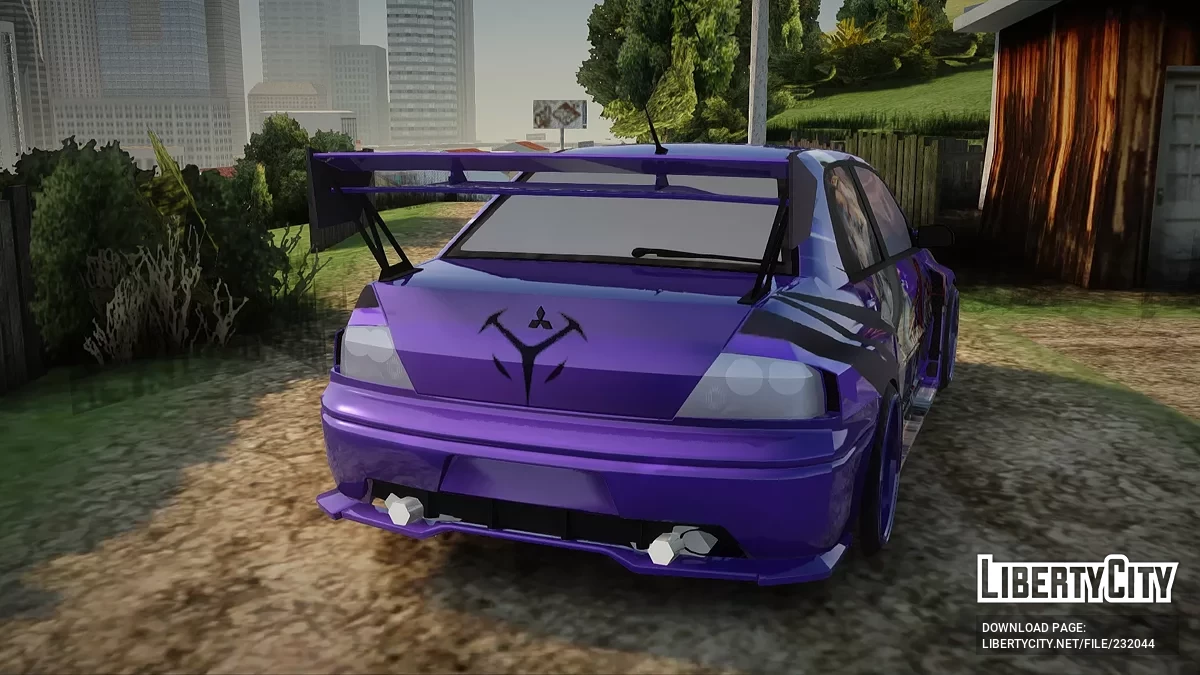 Mitsubishi Lancer EVO IX Simple Itasha / GTA San Andreas
