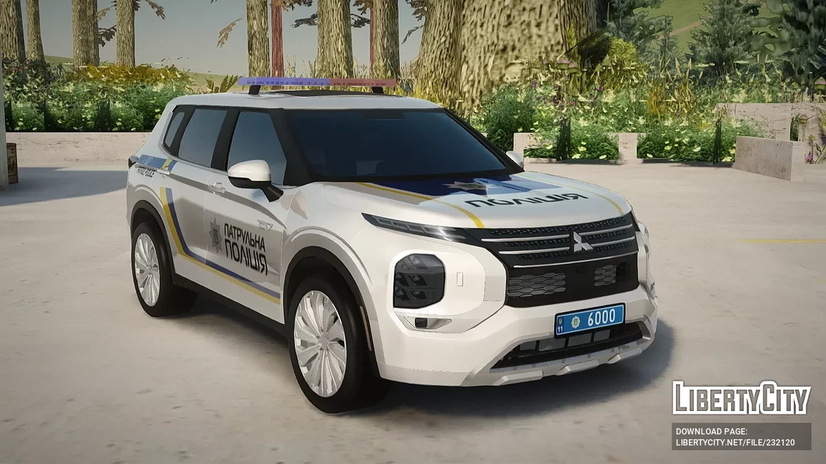 Mitsubishi Outlander 2024 Полиция Украины / GTA San Andreas