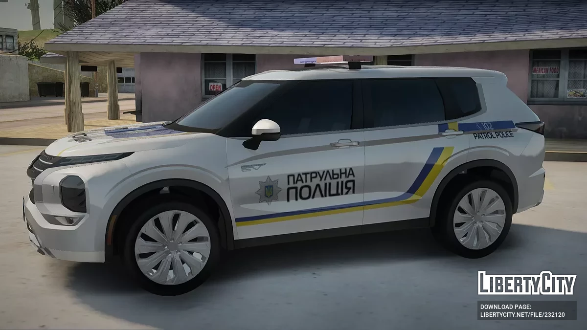 Mitsubishi Outlander 2024 Полиция Украины / GTA San Andreas