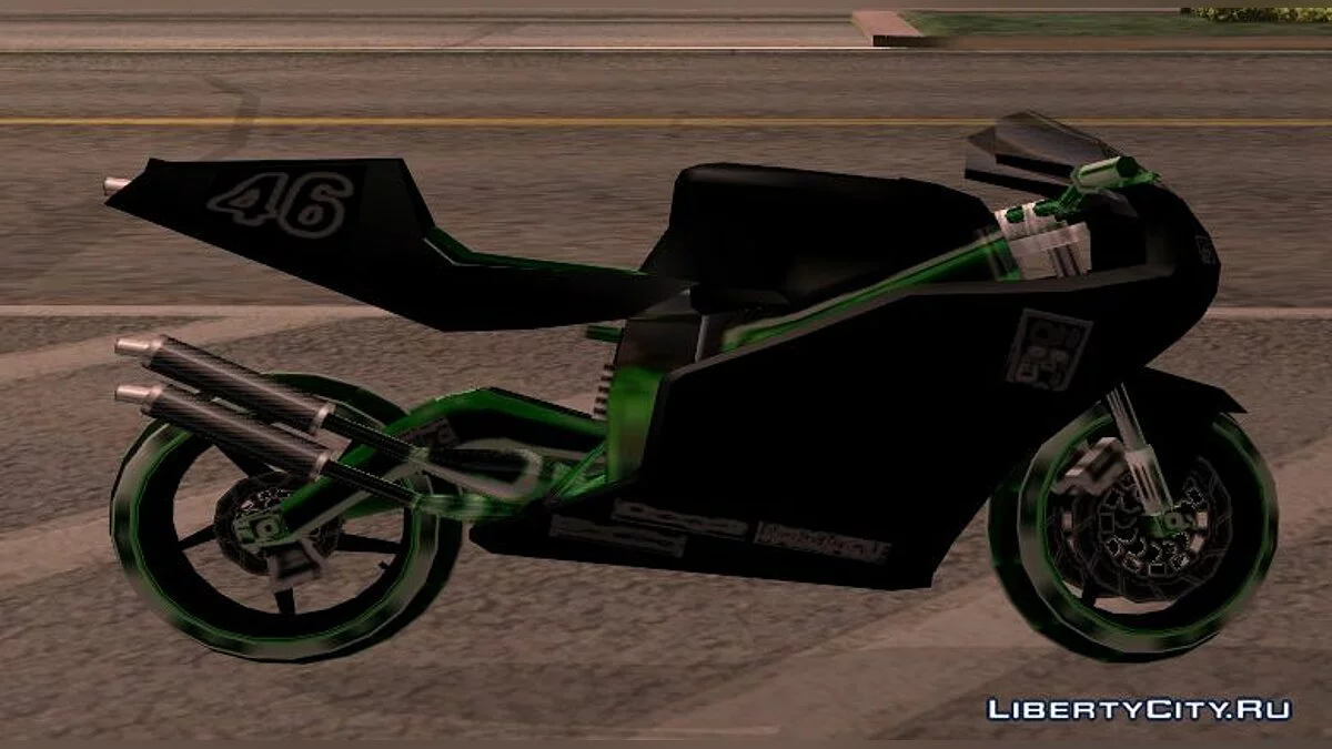 Black & Green Neon NRG / GTA San Andreas