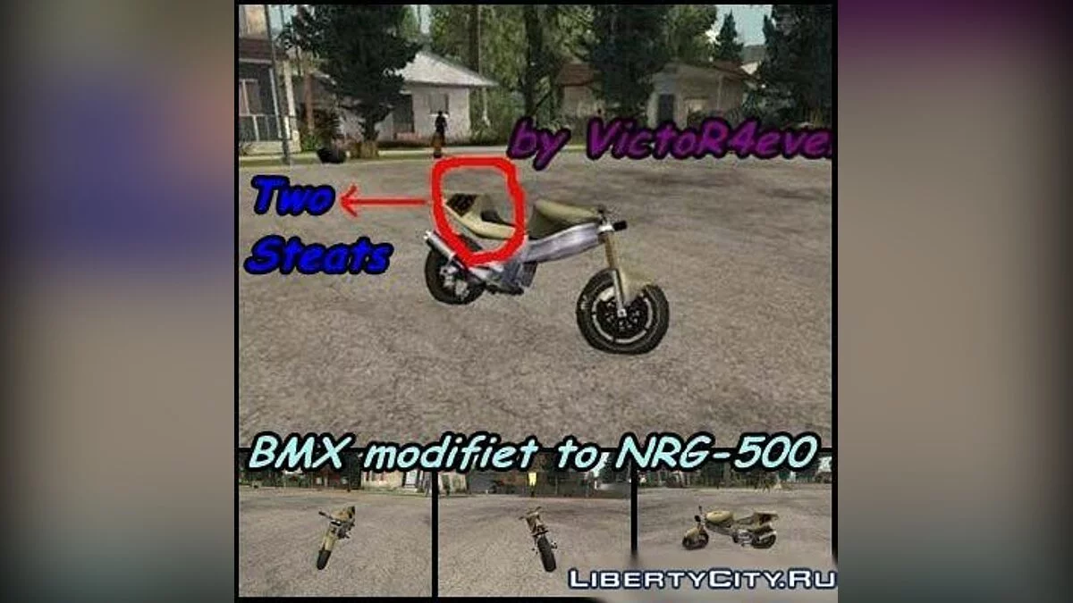 BMX modified to NRG-500 / GTA San Andreas