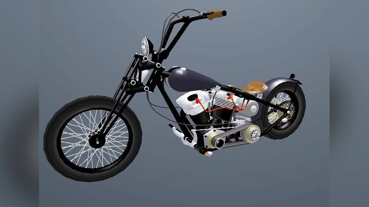 HD Shovelhead Chopper v2.1 / GTA San Andreas