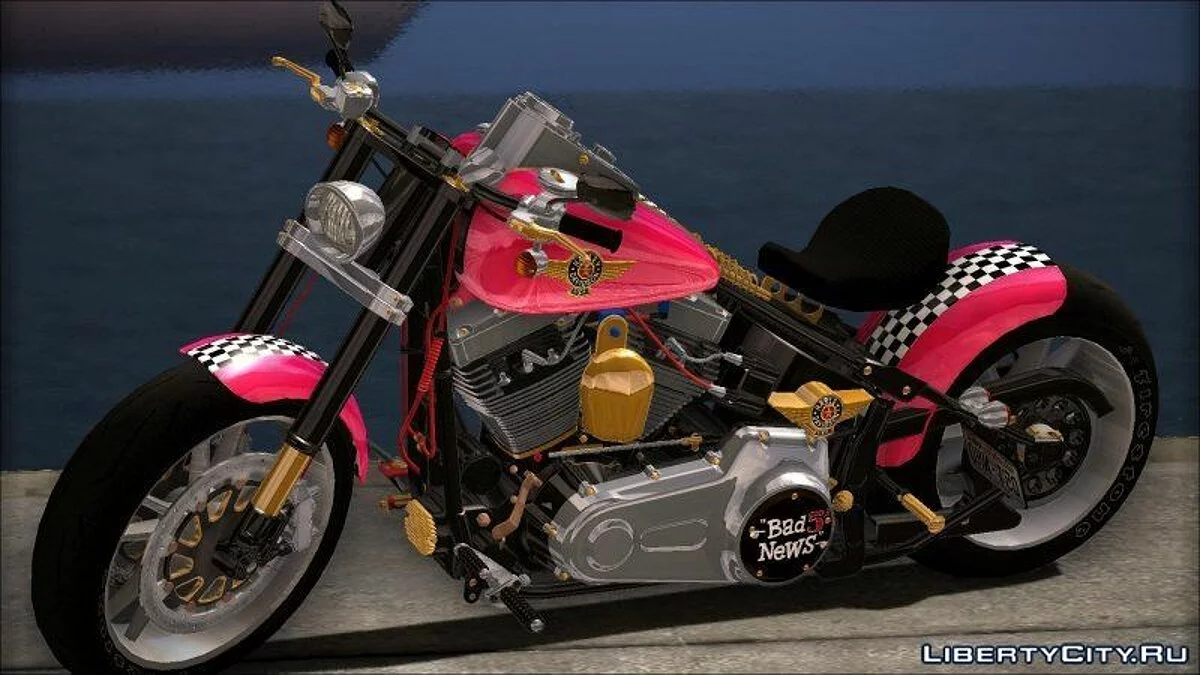 Harley Davidson fatboy Racing Bobber  / GTA San Andreas