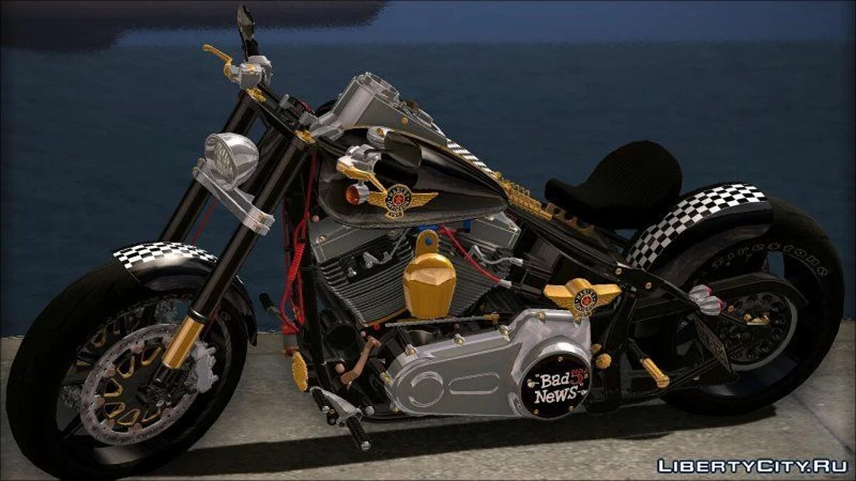 Harley Davidson fatboy Racing Bobber  / GTA San Andreas