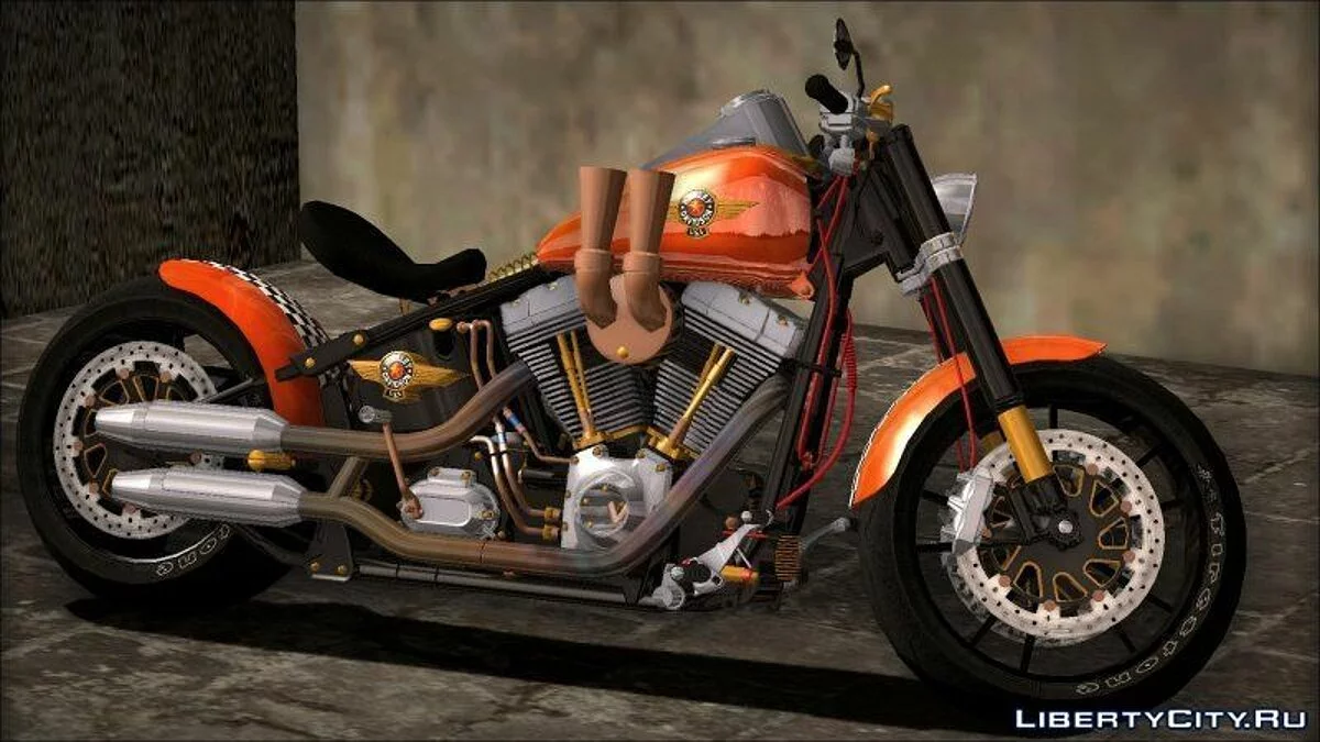 Harley Davidson fatboy Racing Bobber  / GTA San Andreas