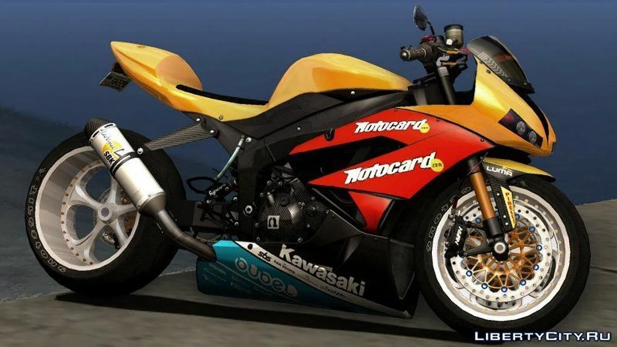 Kawasaki Ninja ZX-6R (Ruff Ryders/stock) / GTA San Andreas