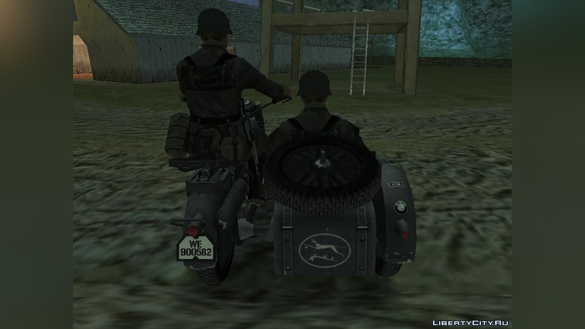 Скачать BMW R75 из Battlefield 2: Forgotten Hope для GTA San Andreas