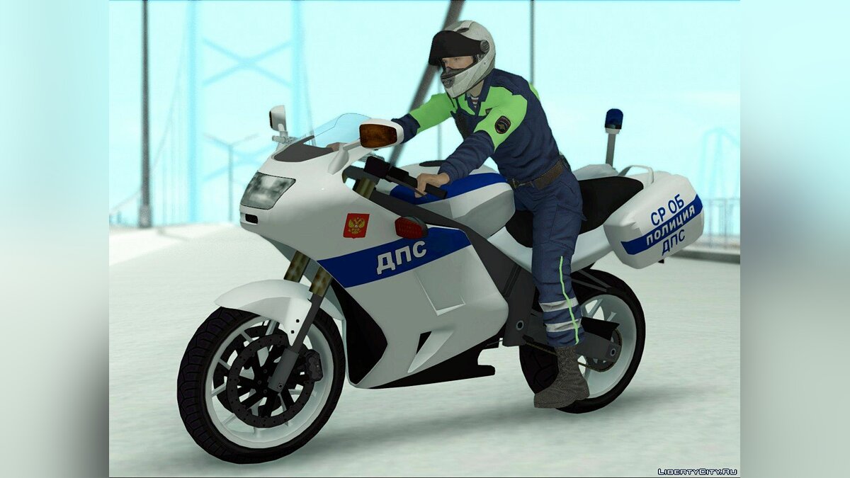 Скачать BMW R1200S Мотобат ДПС для GTA San Andreas