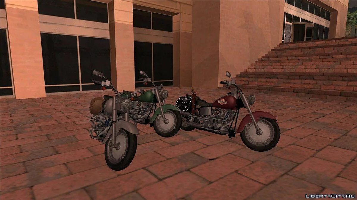 1990 Harley Davidson FLSTF Fat Boy v1.1 / GTA San Andreas