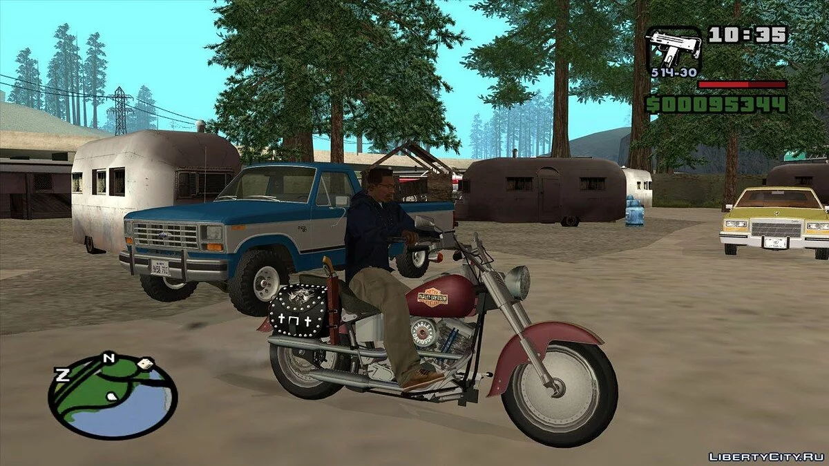 1990 Harley Davidson FLSTF Fat Boy v1.1 / GTA San Andreas