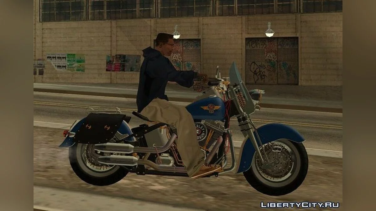 1992 Harley Davidson Fat Boy Lo Vintage v1.1 / GTA San Andreas
