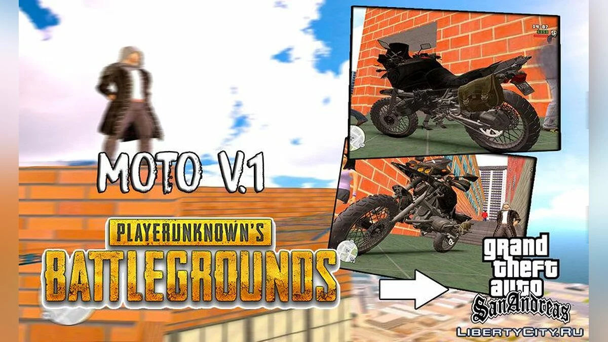 Moto De Playerunknow´s Battlegrounos V.1 / GTA San Andreas