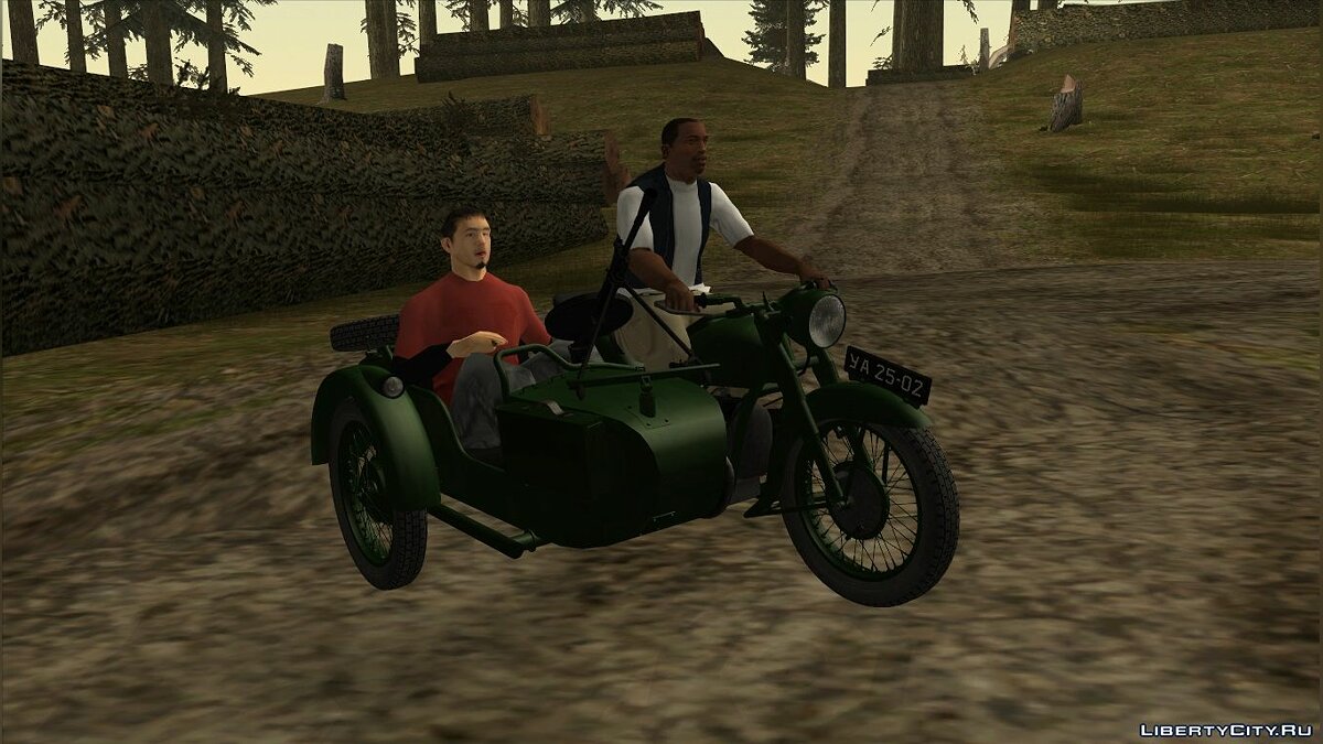 Скачать 1941 М-72 с коляской для GTA San Andreas