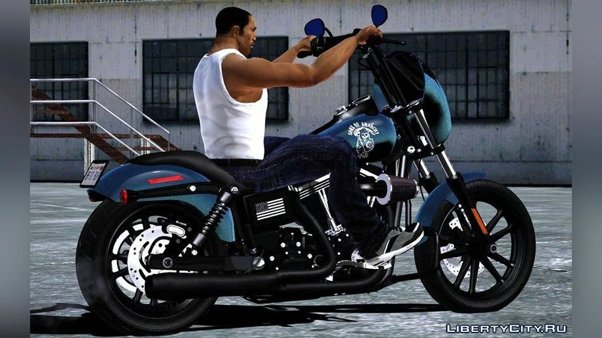 Harley-Davidson Street Bob - Мотоцикл из сериала \"Сыны анархии\" / GTA San Andreas