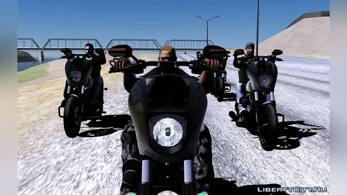 Harley-Davidson Street Bob - Мотоцикл из сериала \"Сыны анархии\" / GTA San Andreas