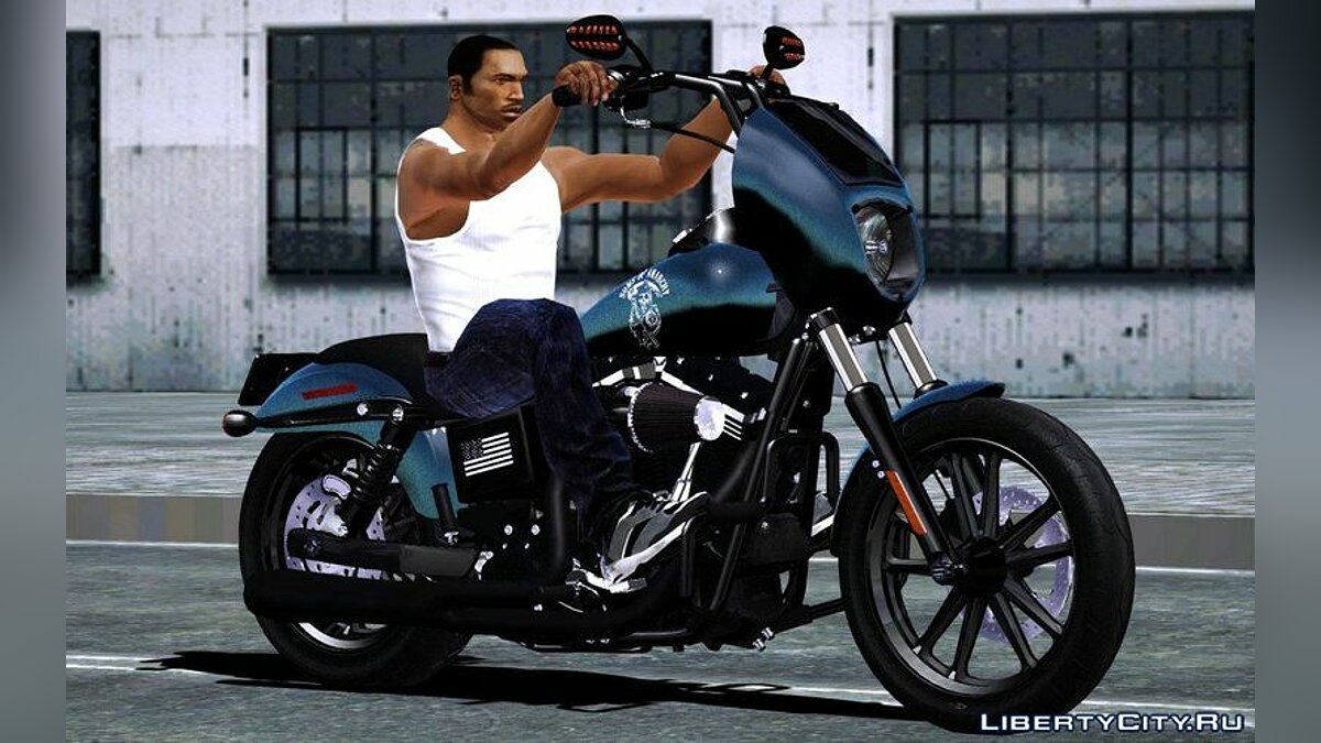 Скачать Harley-Davidson Street Bob - Мотоцикл из сериала "Сыны  анархии" для GTA San Andreas