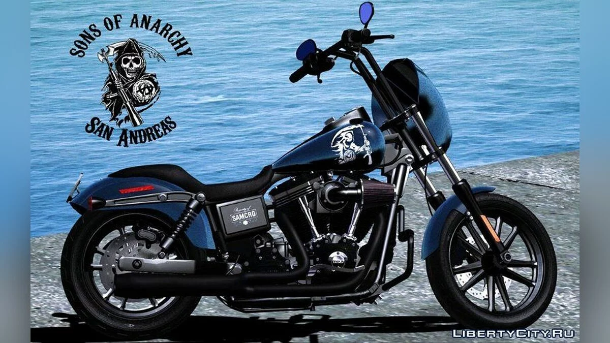 Harley-Davidson Street Bob - Мотоцикл из сериала \"Сыны анархии\" / GTA San Andreas