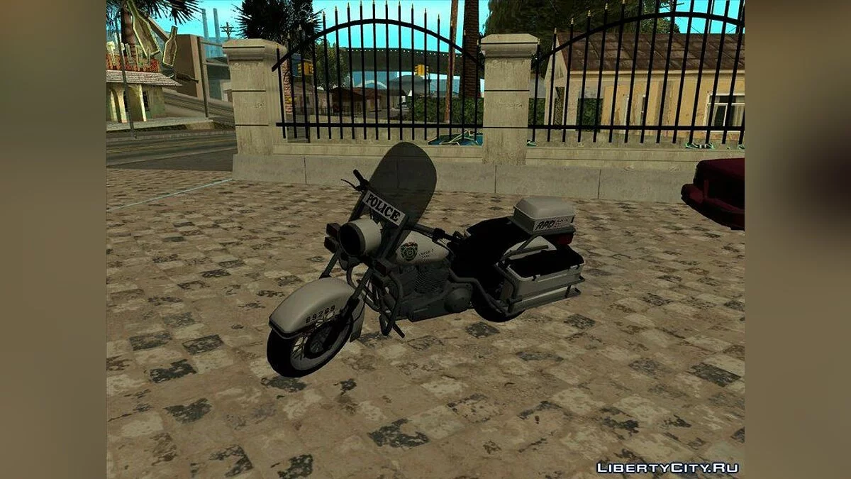 Полицейский мотоцикл из GTA5 в стиле R.P.D. из Resident Evil / GTA San Andreas